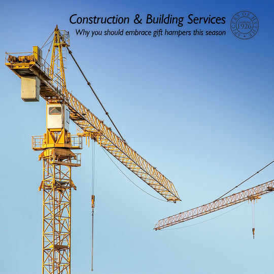 A Crane in the blue sky, depicting the construction and building industries